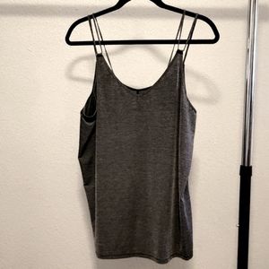 NIKE Dri-Fit XL Workout Tank Top Gunmetal Gray Sexy Straps Extra Large